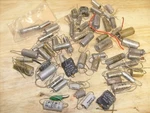 55 Lot Vintage Capacitor Mixed Astron, Sprague, Solar, C-d, For Tube Amplifier. Fixed Price $137.50.