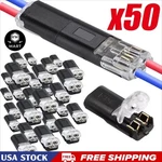 50 Pcs Double-wire Plug-in Connector, Cable Clamp Locking Buckle, Awg 18-22 Us *. Fixed Price $8.97.