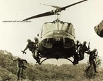 Bell UH-1 Huey Helicopter Dropping Off Troops 8"X 10" Vietnam War Photo #50. Fixed Price $7.43.