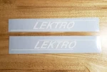 Lektro Aircraft Tug Decals Replacement Stickers (2) White 28 Usa Vinyl. Fixed Price $49.69.