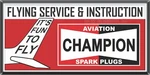 Champion Aviation Spark Plugs Instruction Old Sign Remake Aluminum Size Options. Fixed Price $153.01.