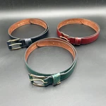 Joan & David, Too For Saks Fifth Avenue 3 Leather Belt Sz Navy Green Burgundy. Fixed Price $35.99.