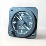 Vintage Cessna Panel Mount Clock Indicator 6734 Untested 1317 N2. Fixed Price $70.00.