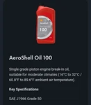 100 Aeroshell Usa Piston Aircraft Oils: 6QT Box 2025 Oem. Fixed Price $61.91.