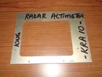 King Kra 10 Radar Altimeter Instrument Panel Cutout. Fixed Price $39.99.