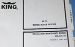 Bendix King KR-22 Marker Beacon Receiver Manual Honeywell Allied 006-0157-01 Ka. Fixed Price $150.00.
