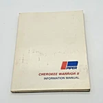 Piper Cherokee Warrior Ii Information Manual 761-649. Fixed Price $26.87.