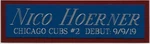 Jordan Wicks Chicago Cubs Nameplate For Your Autographed Signed Baseball Jersey. Fixed Price $16.00.