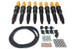 1983-1988 6.9L Ford Idi Diesel New Fuel Injector Set & Return Line Kit (3037). Fixed Price $409.00.