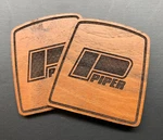 On Sale Now!! P-103WYE Piper Ramshorn Walnut Yoke Emblem (pair). Fixed Price $25.00.