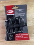 Bell Kicks 550 Universal Metal Bicycle Pedals Black Fits 1/2" & 9/16" New. Fixed Price $17.99.