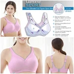 Sealed! Glamorise Sport Bra 44C Magic-lift Seamless-cups (wicks!) Pink New. Fixed Price $39.90.