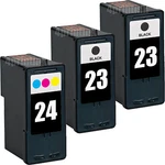 Pack 23 24 Black/color Ink For Lexmark Z1410 Z1420 X3530 X3550 X4530 X4550. Fixed Price $28.95.
