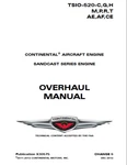 Continental TSIO-520 Overhaul Manual X30575 Digital Book Pdf. Fixed Price $150.00.