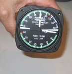 Man Pressure/fuel Flow Gauge P/n 548-843, 6533-1 H-130 Vg Condition United Instr. Fixed Price $299.99.