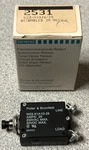 New Potter Brumfield W23-X1A1G-25 Push Pull Thermal Circuit Breaker Amps 2531. Fixed Price $24.95.