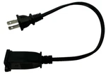 New 1FT Short Us Power Extension Cable Cord Ac 2-PRONG Male/female. Fixed Price $10.50.