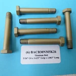 5/16"-24 X 2.063 Long Titanium Aircraft (6) Bolts Boeing Aerospace BACB30NM5K26. Fixed Price $29.50.