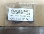 Umpco, Angle Bracket P/n: MS9593-038 *lots Of 10* (EB2506131637). Fixed Price $15.00.