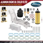 Aluminum Engine Oil Cooler Filter Housing Fits 11-16 Dodge Jeep Chrysler RAM3.6L. Fixed Price $53.99.
