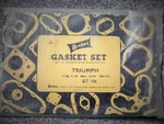 Vtg British Gasket Set, Triumph T100 Cast Iron 1954 By Britax Motorcycle GT156. Fixed Price $18.84.