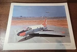 Vintage 1960S Usaf T-39 Sabreliner Training Jet Los Angeles Picture Print Art. Fixed Price $11.04.