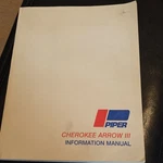 Piper Cherokee Arrow Iii Manual 1976 #pa 28R-201 Operating Handbook. Fixed Price $49.99.