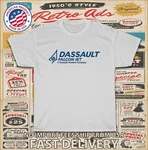 New Tee Dassault Falcon Jet Aviation Logo Men's T-shirt American. Fixed Price $20.89.