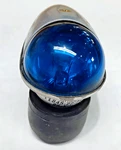 Grimes Vintage Teardrop-shaped Blue Glass Aircraft Wing Lens/light. Fixed Price $65.00.