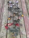 Vintage Boeing Military Surplus Aviation Fuel Tank Retaining Straps. Fixed Price $47.56.
