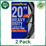(2 Pack) Goodyear 20" X 1.75-2.125" Heavy Duty Bike Tube, Tire Levers Included. Fixed Price $29.25.