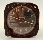 Kearfott Company Aviation Radio Compass Indicator ID-91A / ARN-6 AF33(038)-21004. Fixed Price $50.00.