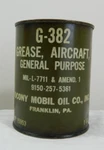 Usaf Military Grn Can G-382 General Purpose Aircraft Grease Socony Mobil 1950'S. Fixed Price $49.99.