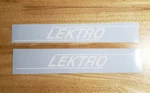 Lektro Aircraft Tug Decals Replacement Stickers (2) White 20 Usa Vinyl. Fixed Price $40.69.