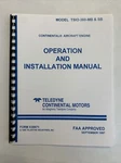 Continental Model TSO-360-MB & Sb Operation And Installation Manual. Fixed Price $23.00.