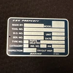 Vintage Boeing Aviation Usn Data Name Plate UT-6903 4 X2.5 Blue. Fixed Price $44.99.