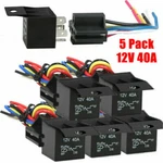 Pack 12V 30/40 Amp 5-PIN Spst Automotive Relay With Wires Harness Socket Set. Fixed Price $8.49.