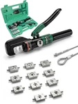 10-TON Wire Rope Crimping Tool,hydraulic Swaging 11 Dies For 3/6. Fixed Price $84.23.