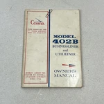 Vintage Cessna 402B Businessliner Utililiner Owner's Manual Aircraft Airplane. Fixed Price $26.36.