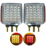 All Star Truck Parts 2PC Amber/red 51 Led Clear Lens Double Face Stud Mount. Fixed Price $54.50.