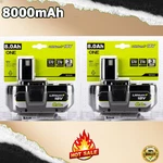 2PACK For Ryobi 8.0AH P108 High Capacity Battery 18VOLT Lithium-ion One Plus. Fixed Price $33.79.