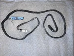 Bell Huey Helicopter Tail Rotor Blade Silver Chain Size 41. Fixed Price $425.00.