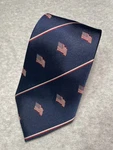 Museum Artifacts All Silk Navy Blue American Flag Stripes Men Tie 57 X 4 Nwt. Fixed Price $35.00.