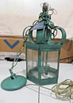 New Old Stock Design Lighting Products Co Aged Green Outdoor Porch Hanging. Fixed Price $85.00.