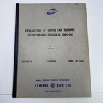 1964 General Electric CF700 Fan Turbine Aero Design Iii Aircraft Department. Fixed Price $84.50.