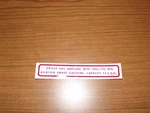 Cessna Decal Aviation Gasoline 100/100LL 1505087-2. Fixed Price $15.00.