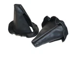 Pair Of Aeronca Style 7 Series, Boot-control Stick Socket, Black Leather. Fixed Price $48.00.
