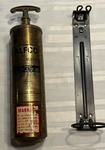 Vintage Qt. Brass Alfco VL-1 Fire Extinguisher. **empty** W/ Wall Mount. Fixed Price $70.00.