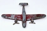 Hubley Kiddie Toy U.s. Navy Aircraft Carrier 3-B-4 Airplane Red Propellers. Fixed Price $49.99.