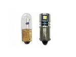 #313 GE313 Bulb Led Replacement 28VDC, 220LM, BA9S Base Aero-lites. Fixed Price $7.98.